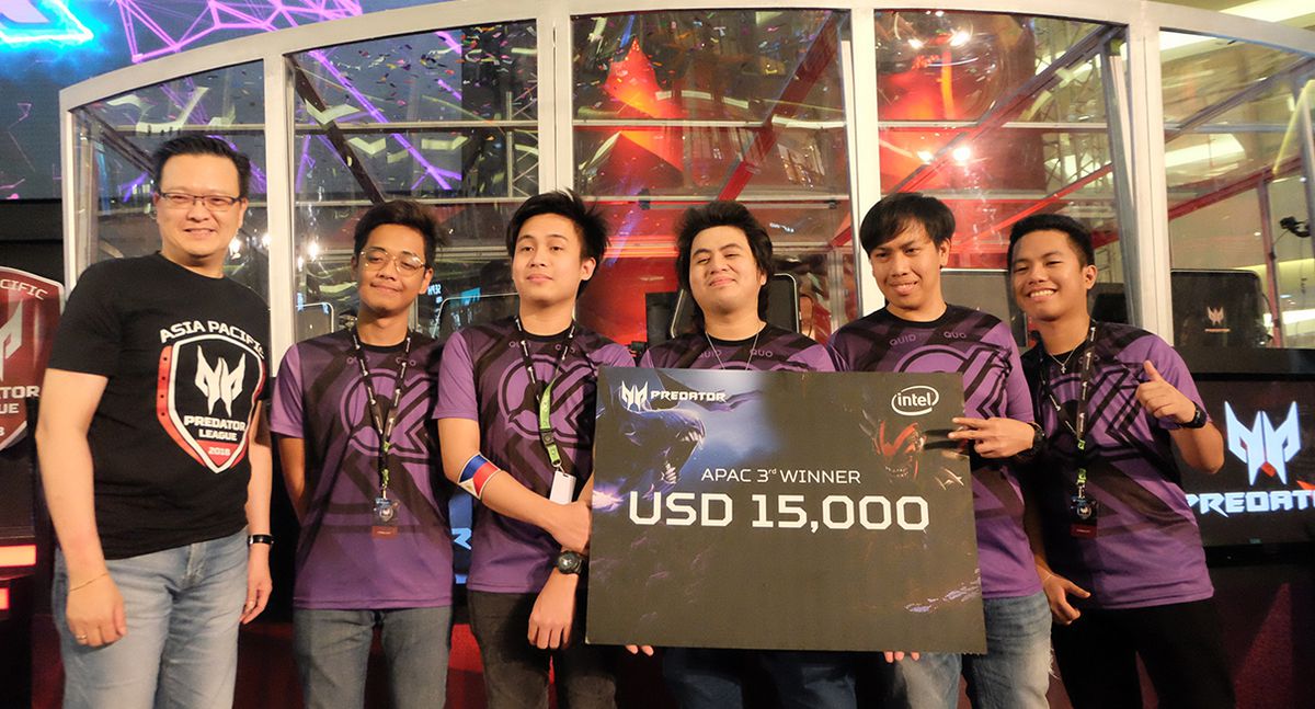 Philippine Team Quid Pro Quo bags third place in recently concluded Asia Pacific Predator League 2018